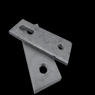 zero offset plate for mechanical cladding fixation