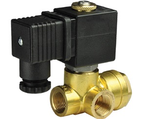 solenoid valve for cleaning system in garbage chute
