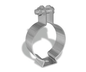 omega clamp for pipes without rubber