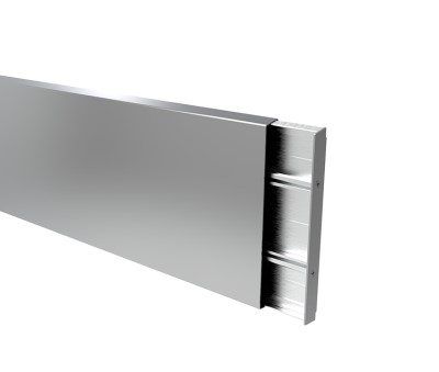 Silver stainless steel wall guard